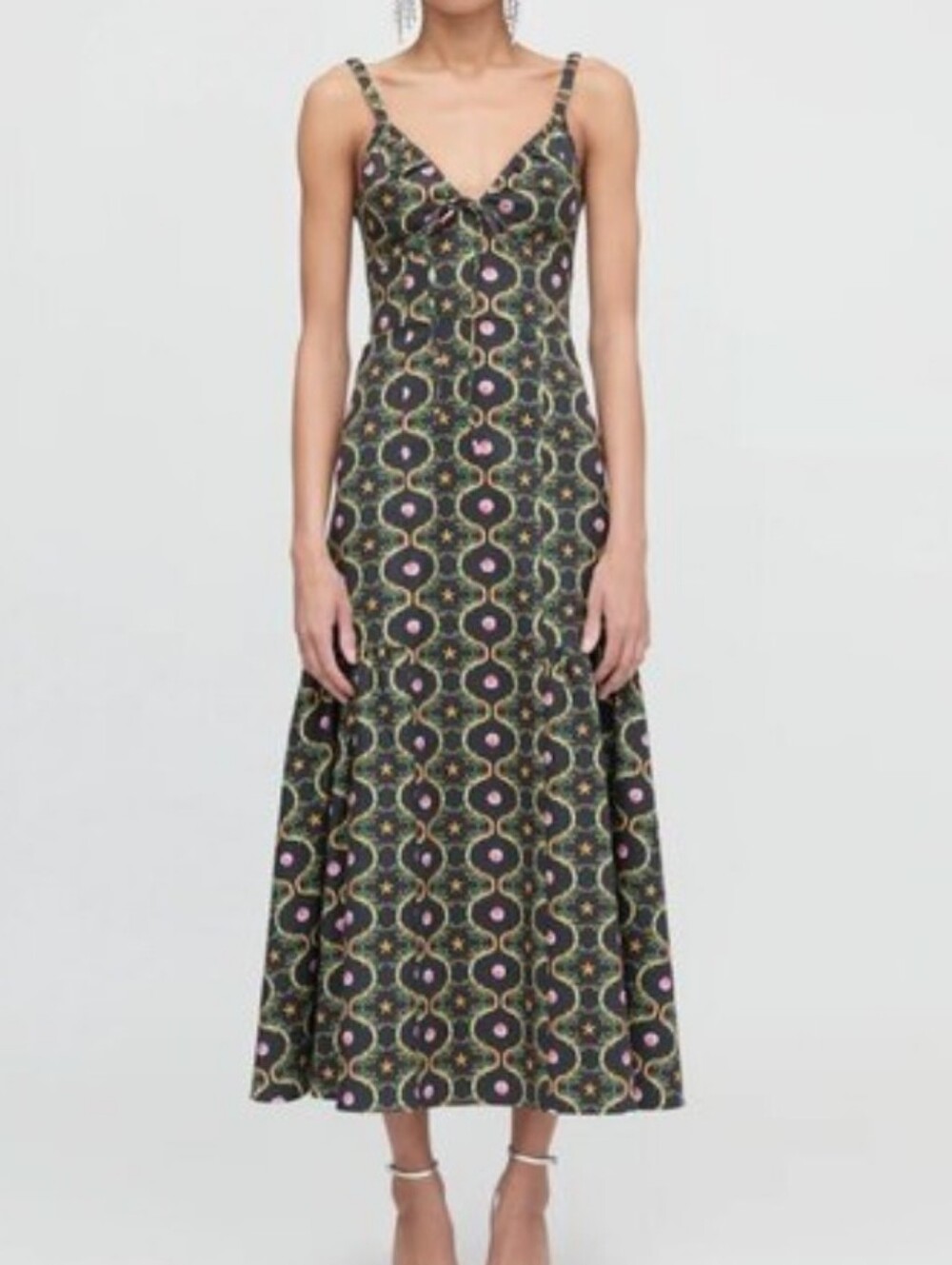 Hill House the The Lillie Dress by in the Cisco Trellis Print Size XS